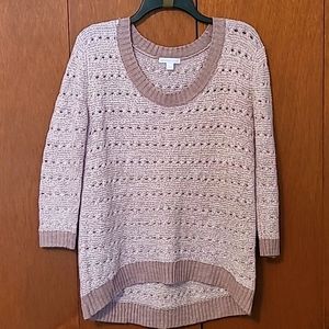 New York & Company soft brown sweater Sz M